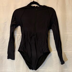 Black Long Sleeve Swimsuit